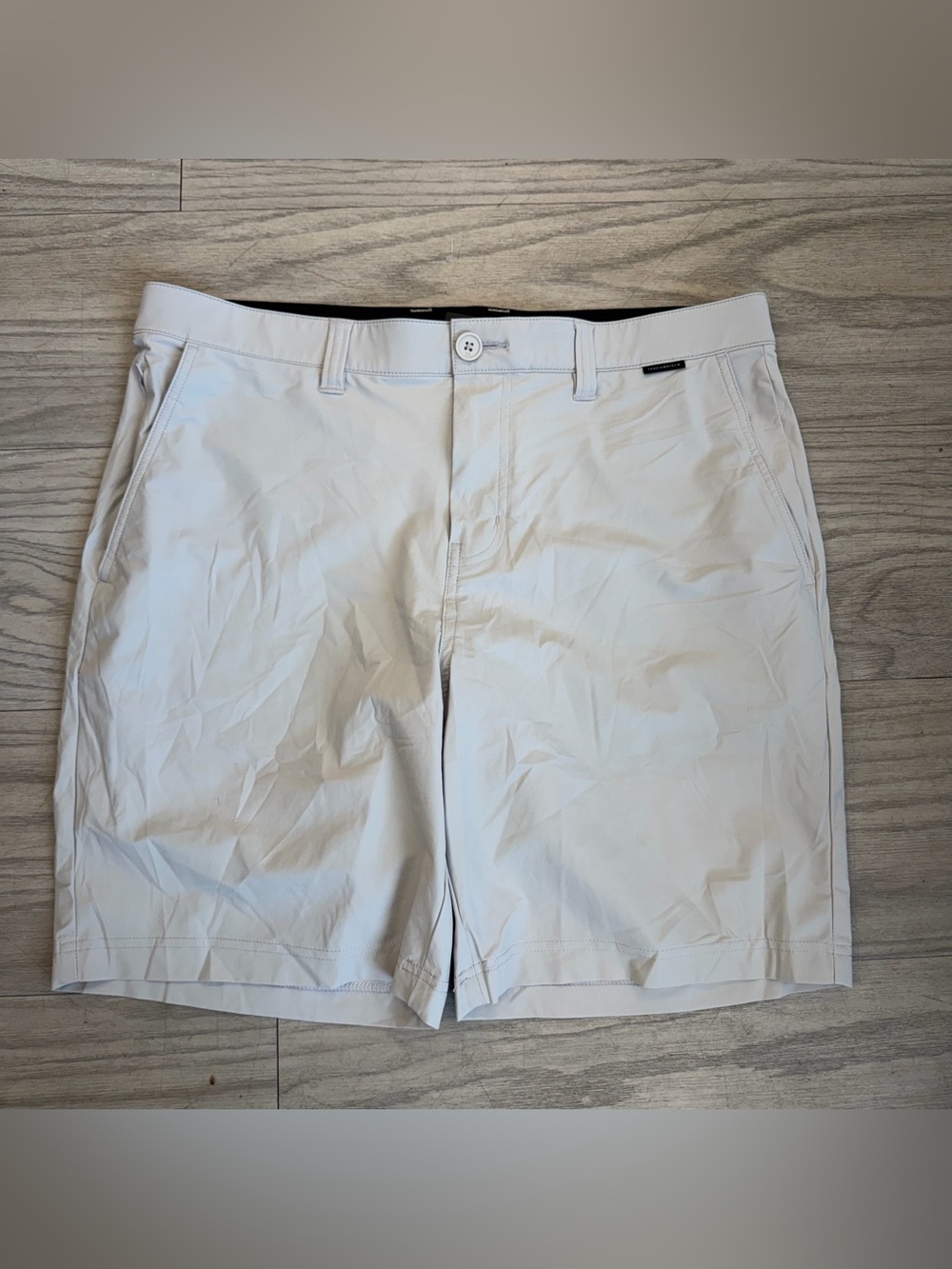 Travis Mathew Gray Flat-Front Casual Shorts